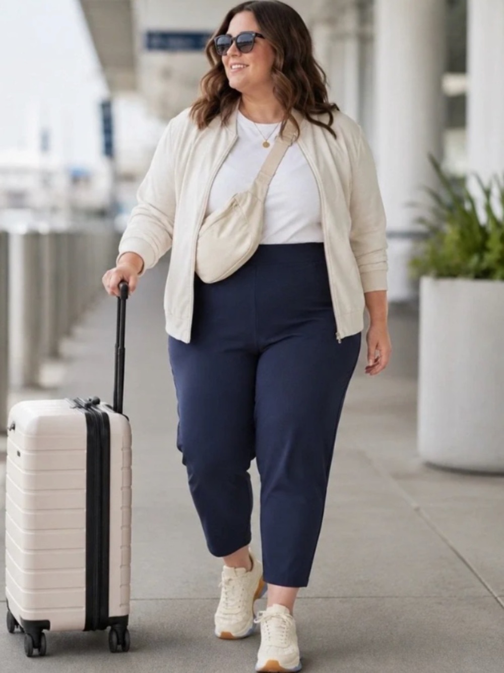 Athleta Endless High Rise Pant Women's Size 22 Navy PrimaStretch Travel Work